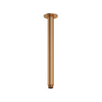 AMOZA CEILING SHOWER ARM 300MM BRUSHED COPPER