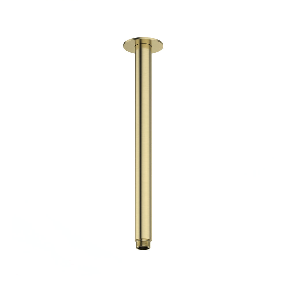 AMOZA CEILING SHOWER ARM 300MM BRUSHED GOLD