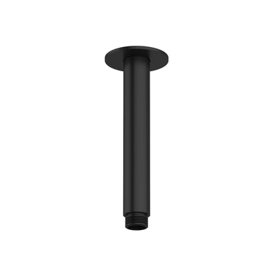 AMOZA CEILING SHOWER ARM 150MM MATTE BLACK
