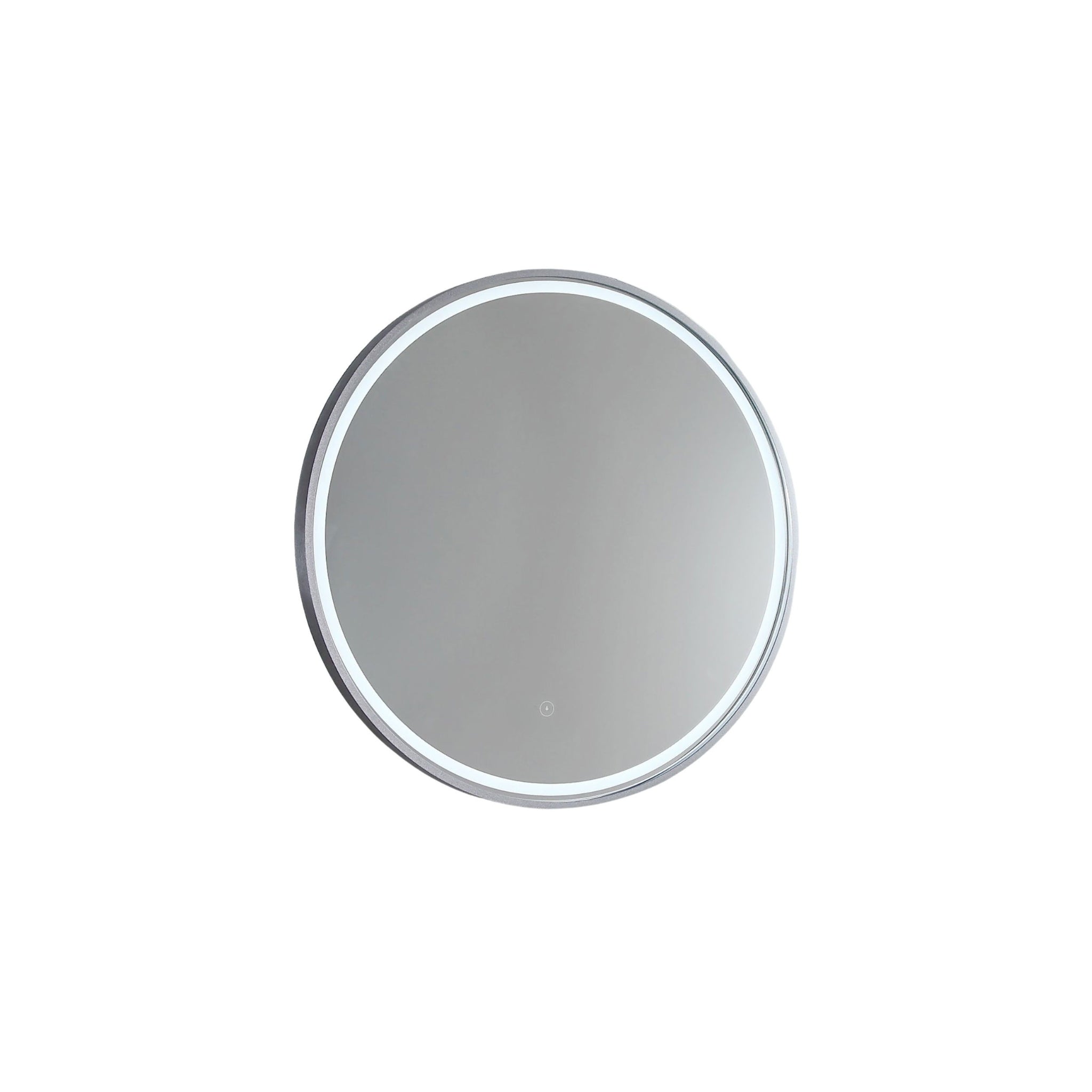 REMER SPHERE FRAMED LED MIRROR WITH PORTABLE MAGNIFIER CUSTOM COLOURS 600X600MM