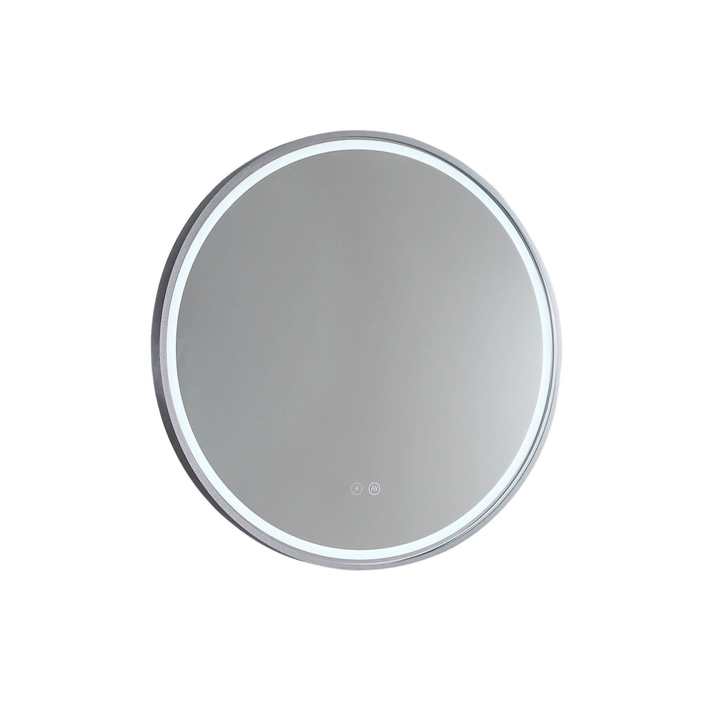 REMER SPHERE FRAMED LED MIRROR WITH DEMISTER CUSTOM COLOURS 800X800MM
