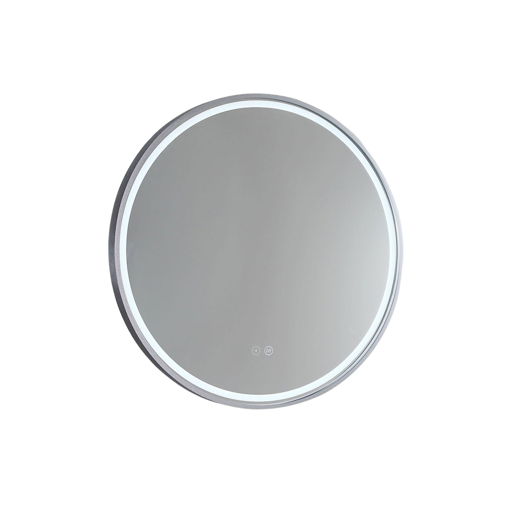 REMER SPHERE FRAMED LED MIRROR WITH DEMISTER CUSTOM COLOURS 800X800MM