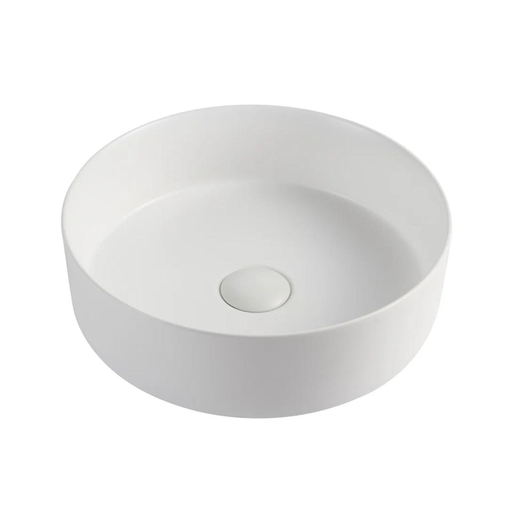 MERCIO SASSO ROUND ABOVE COUNTER BASIN MATTE WHITE 305MM