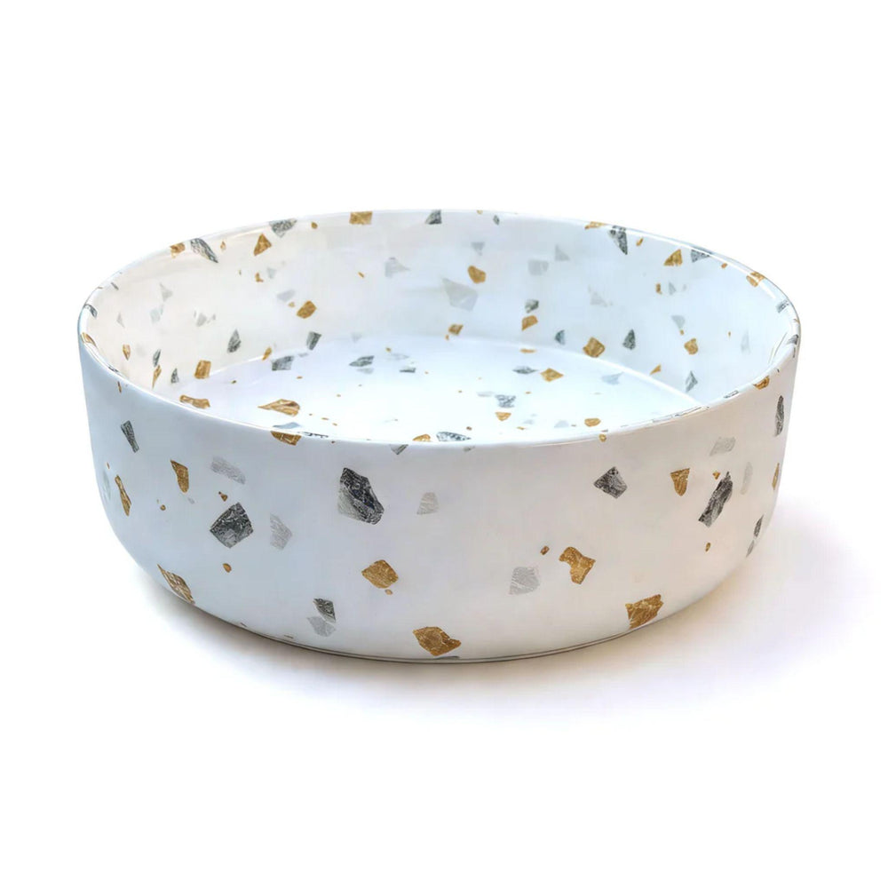 MERCIO SASSO ROUND ABOVE COUNTER BASIN GOLD TERRAZZO 360MM