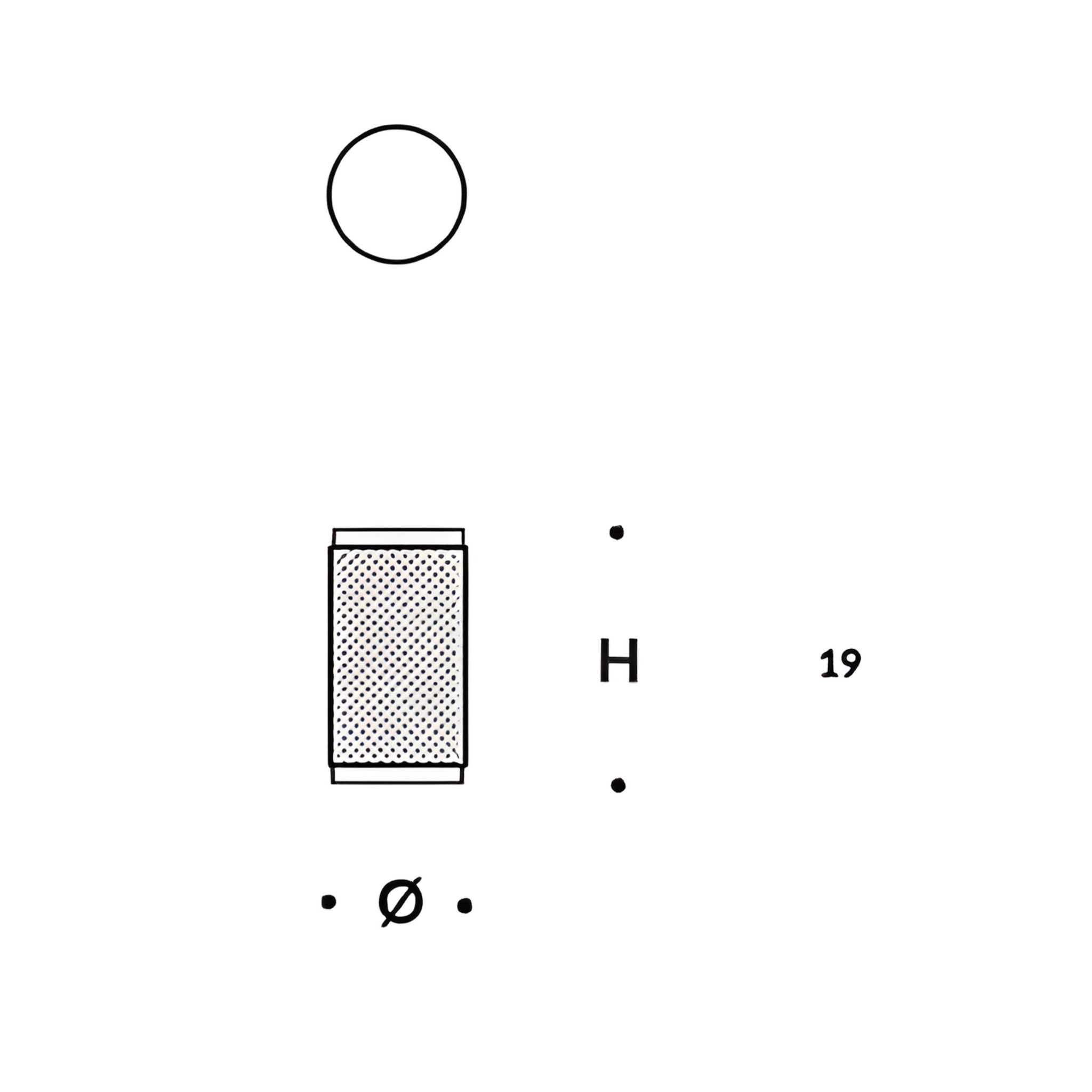 TURNER HASTINGS SASSARI CABINET HANDLE MATTE BLACK (MULTIPLE SIZES AVAILABLE)