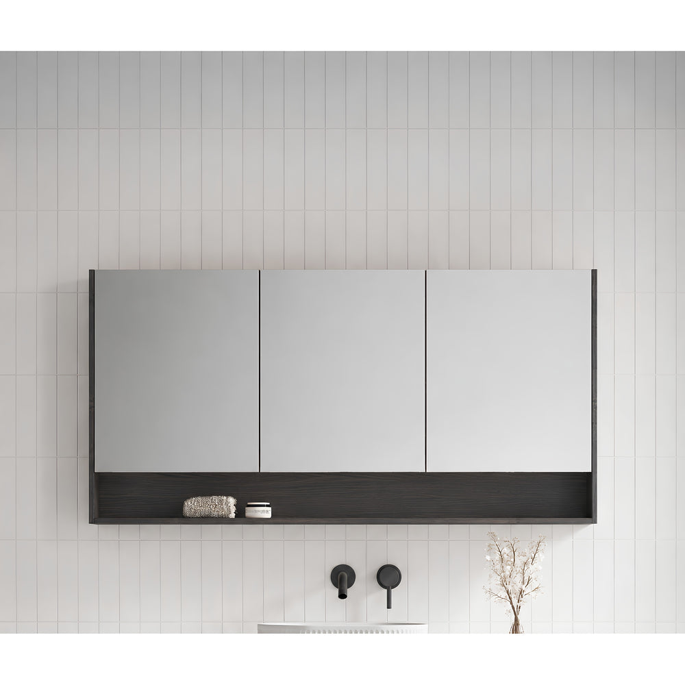 TIMBERLINE SANREMO POLYTEC BOTTEGA OAK WOODMATT SHAVING CABINET 1500X750MM