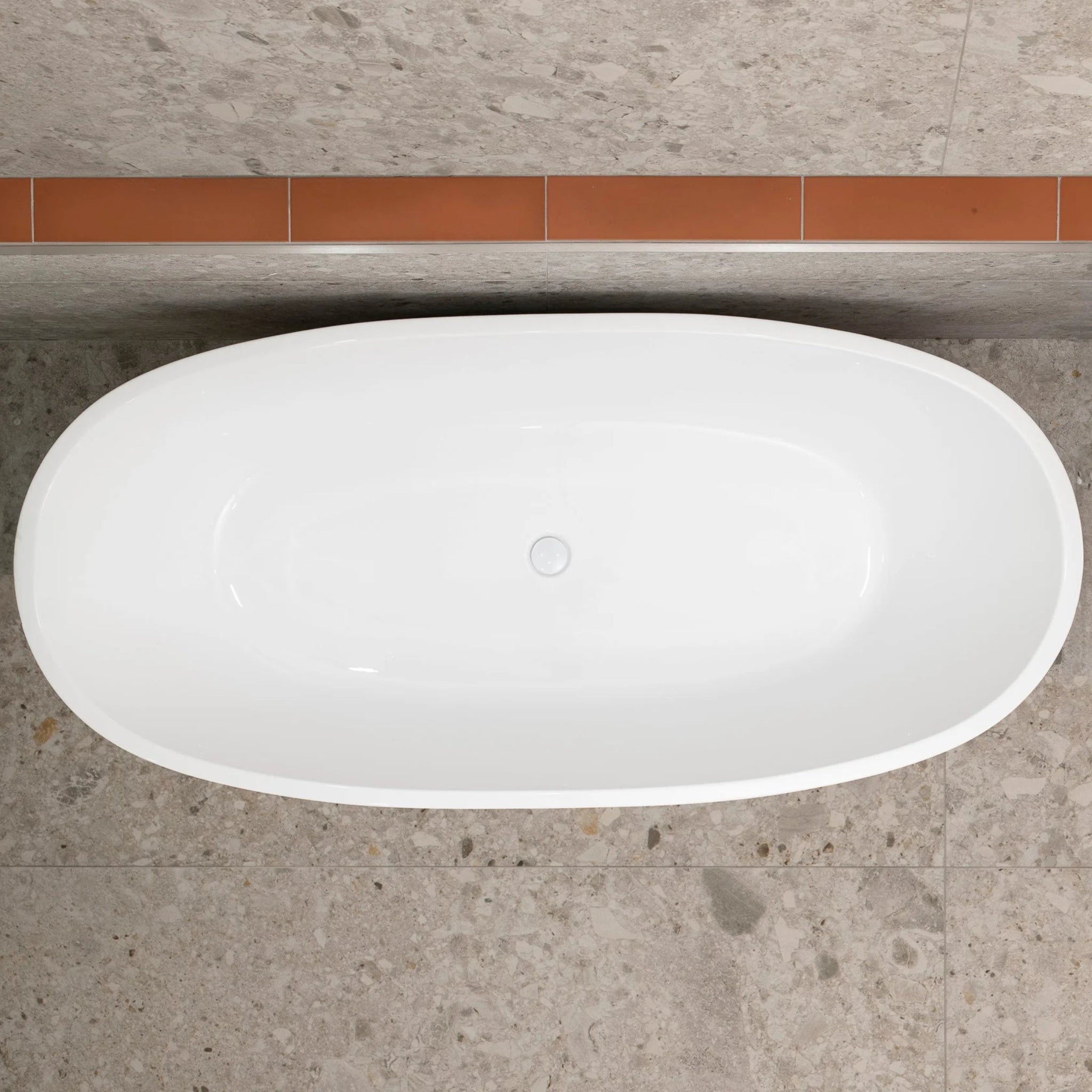 ENFLAIR BYRON EGG FREESTANDING BATH GLOSS WHITE (MULTIPLE SIZES AVAILABLE)
