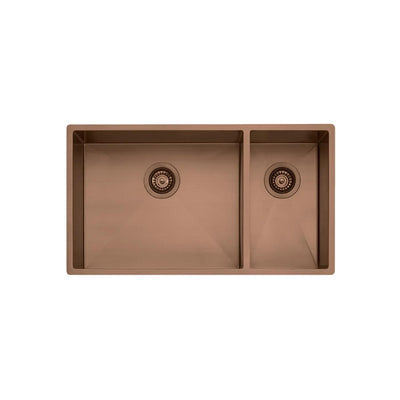 OLIVERI SPECTRA 1 & 1/2 BOWL KITCHEN SINK COPPER 790MM