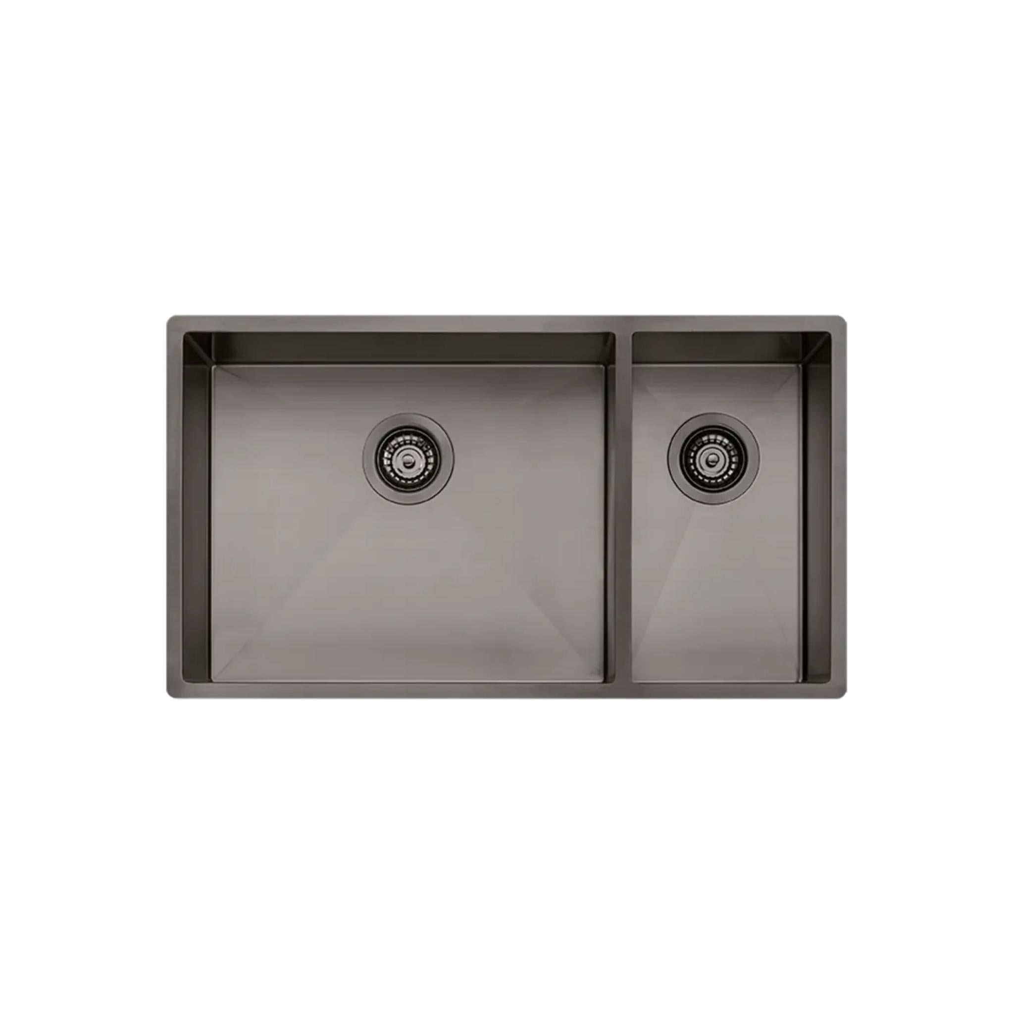 OLIVERI SPECTRA 1 & 1/2 BOWL KITCHEN SINK GUNMETAL 790MM
