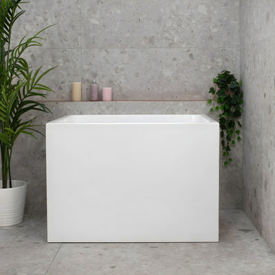 ENFLAIR HICUBE JAPANESE MULTI-FIT BATHTUB GLOSS WHITE (AVAILABLE IN 900MM AND 1000MM)