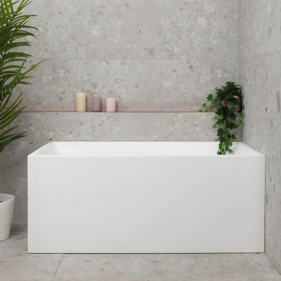 ENFLAIR CUBIX MULTI-FIT BATHTUB MATTE WHITE (MULTIPLE SIZES AVAILABLE)