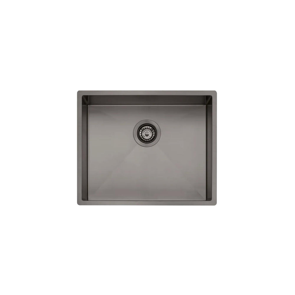 OLIVERI SPECTRA SINGLE BOWL KITCHEN AND LAUNDRY SINK GUNMETAL 540MM