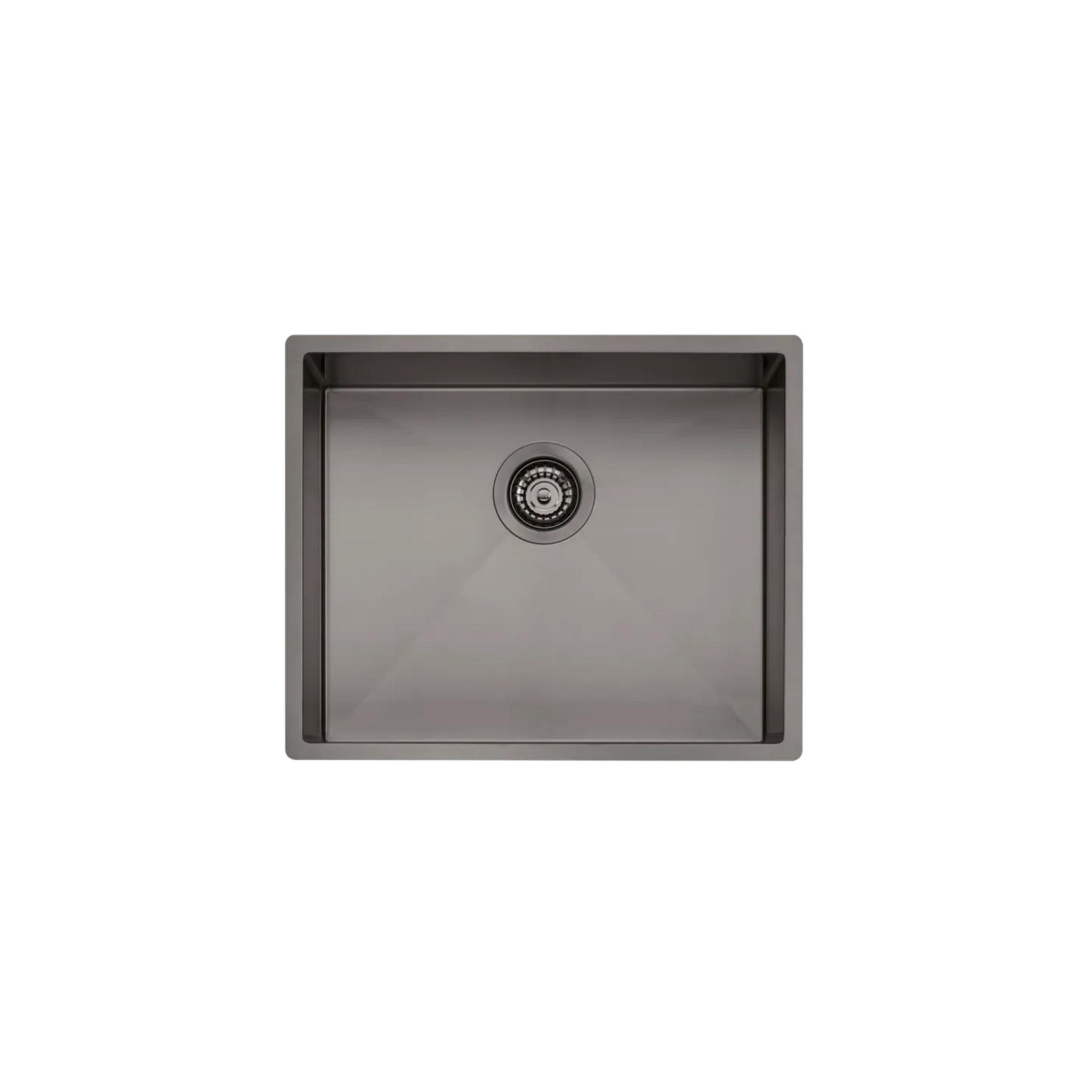 OLIVERI SPECTRA SINGLE BOWL KITCHEN AND LAUNDRY SINK GUNMETAL 540MM