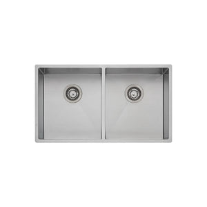 OLIVERI SPECTRA DOUBLE BOWL KITCHEN SINK STAINLESS STEEL 780MM
