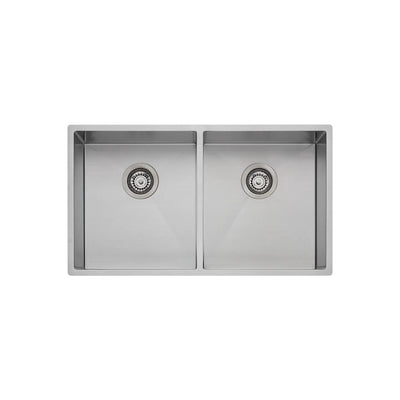 OLIVERI SPECTRA DOUBLE BOWL KITCHEN SINK STAINLESS STEEL 780MM