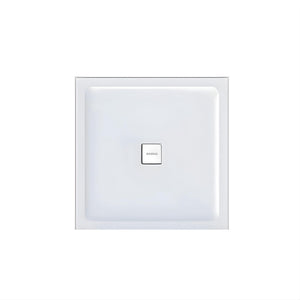 DECINA LUNA CENTRE WASTE SHOWER BASE GLOSS WHITE (AVAILABLE IN 900MM AND 1000MM)
