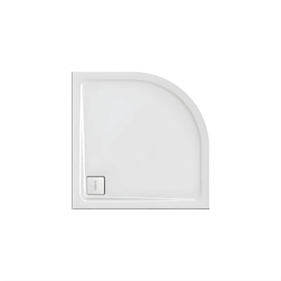 DECINA LUNA CURVED SHOWER BASE 1000MM GLOSS WHITE