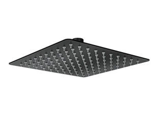 Linsol Scala 200mm Square Shower Head Matte Black