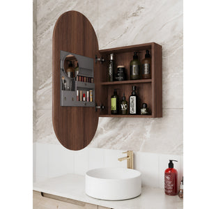 AULIC BEAU MONDE WALNUT SHAVING CABINET 450X900MM