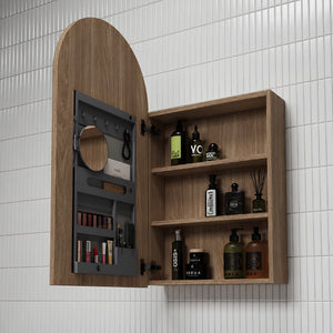AULIC CANTERBURY HARVEST OAK SHAVING CABINET 500X900MM