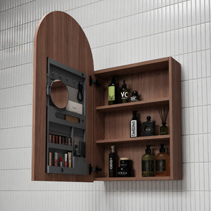 AULIC CANTERBURY WALNUT SHAVING CABINET 500X900MM