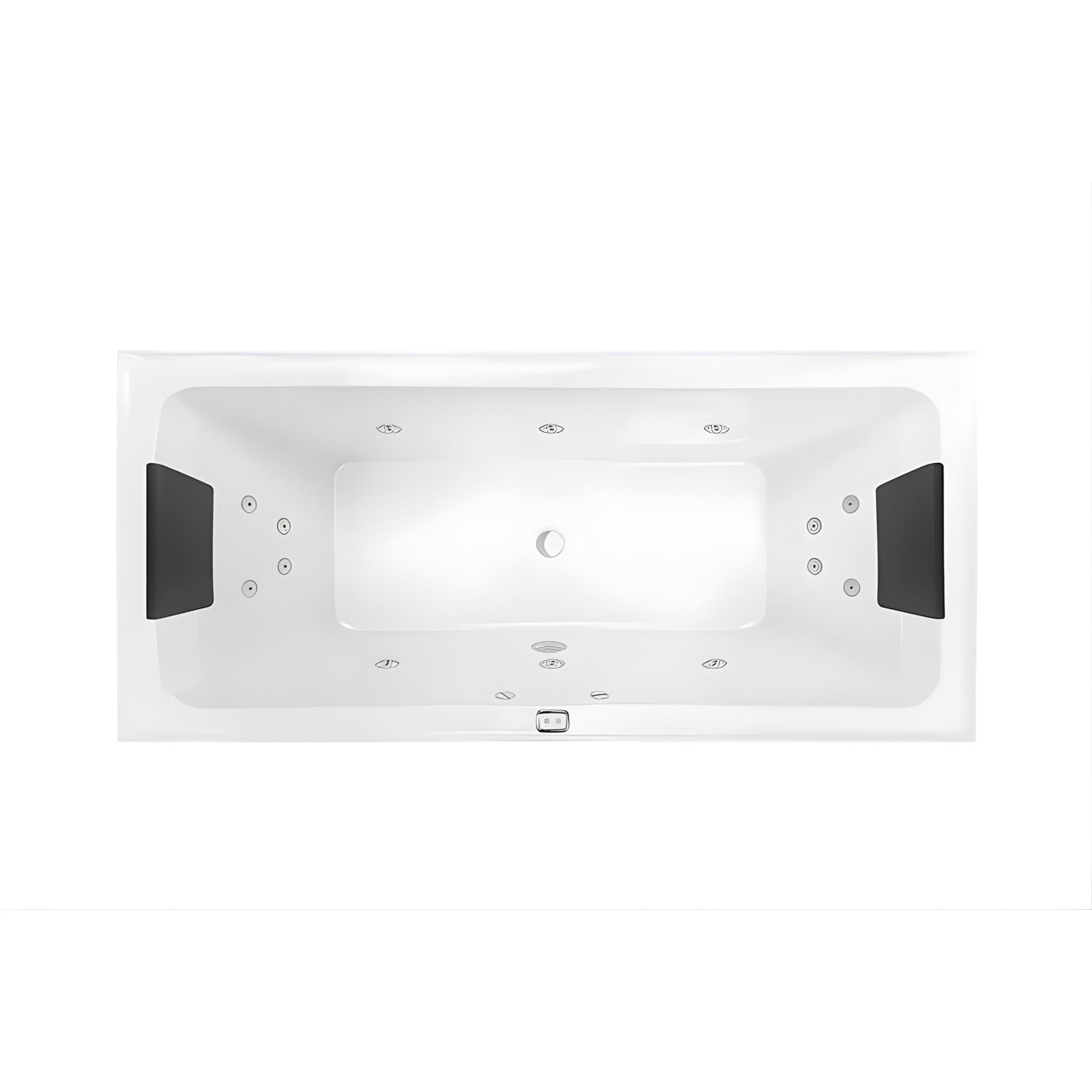 DECINA SAN DIEGO INSET CONTOUR SPA BATH GLOSS WHITE 1790MM WITH 14-JETS
