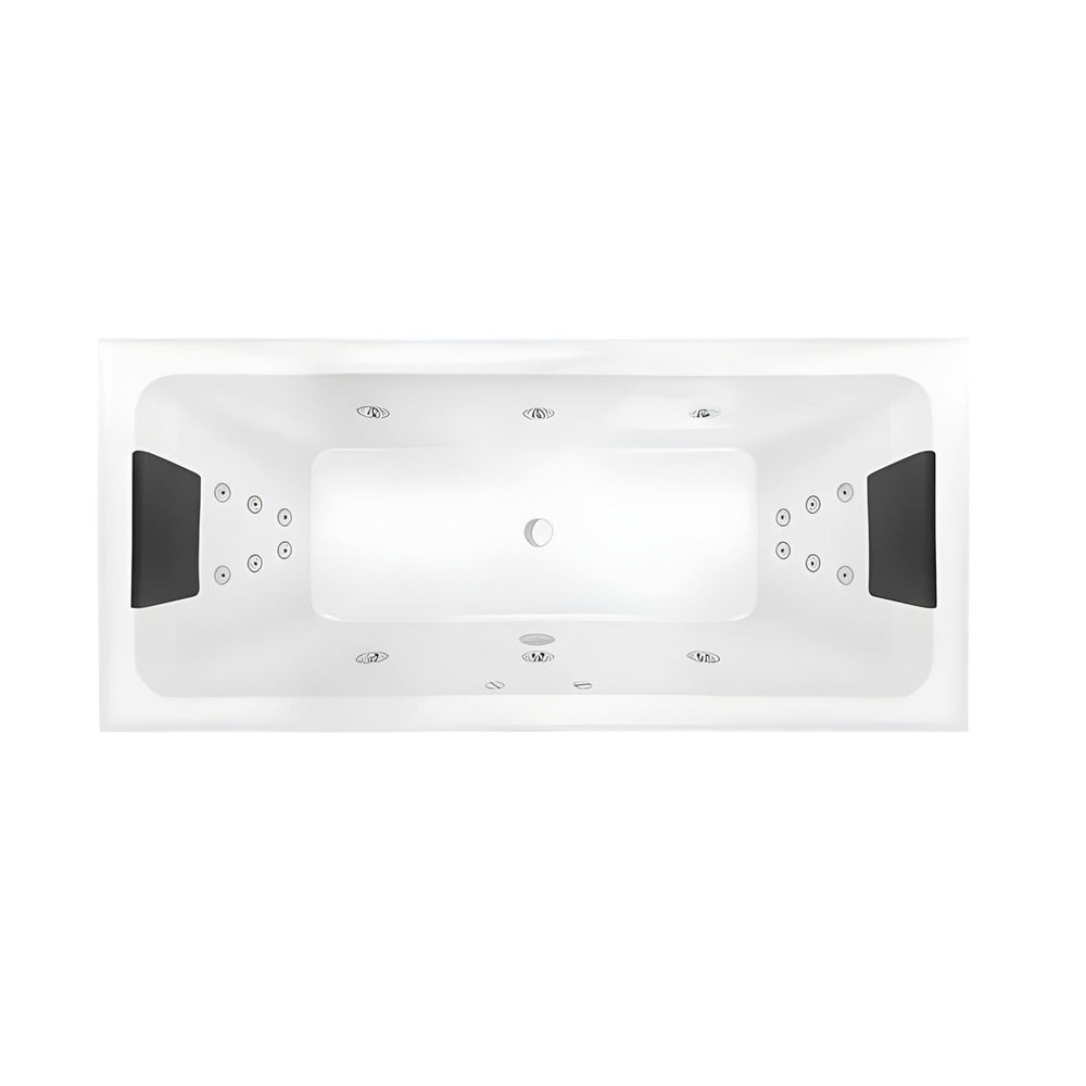 DECINA SAN DIEGO INSET DOLCE VITA SPA BATH GLOSS WHITE 1790MM WITH 18-JETS