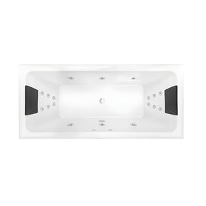 DECINA SAN DIEGO INSET DOLCE VITA SPA BATH GLOSS WHITE 1790MM WITH 18-JETS