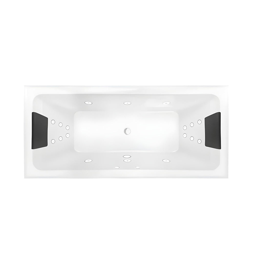 DECINA SAN DIEGO INSET DOLCE VITA SPA BATH GLOSS WHITE 1790MM WITH 18-JETS