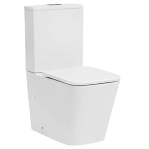 DECINA SAN DIEGO RIMLESS UNIVERSAL BACK-TO-WALL TOILET SUITE GLOSS WHITE
