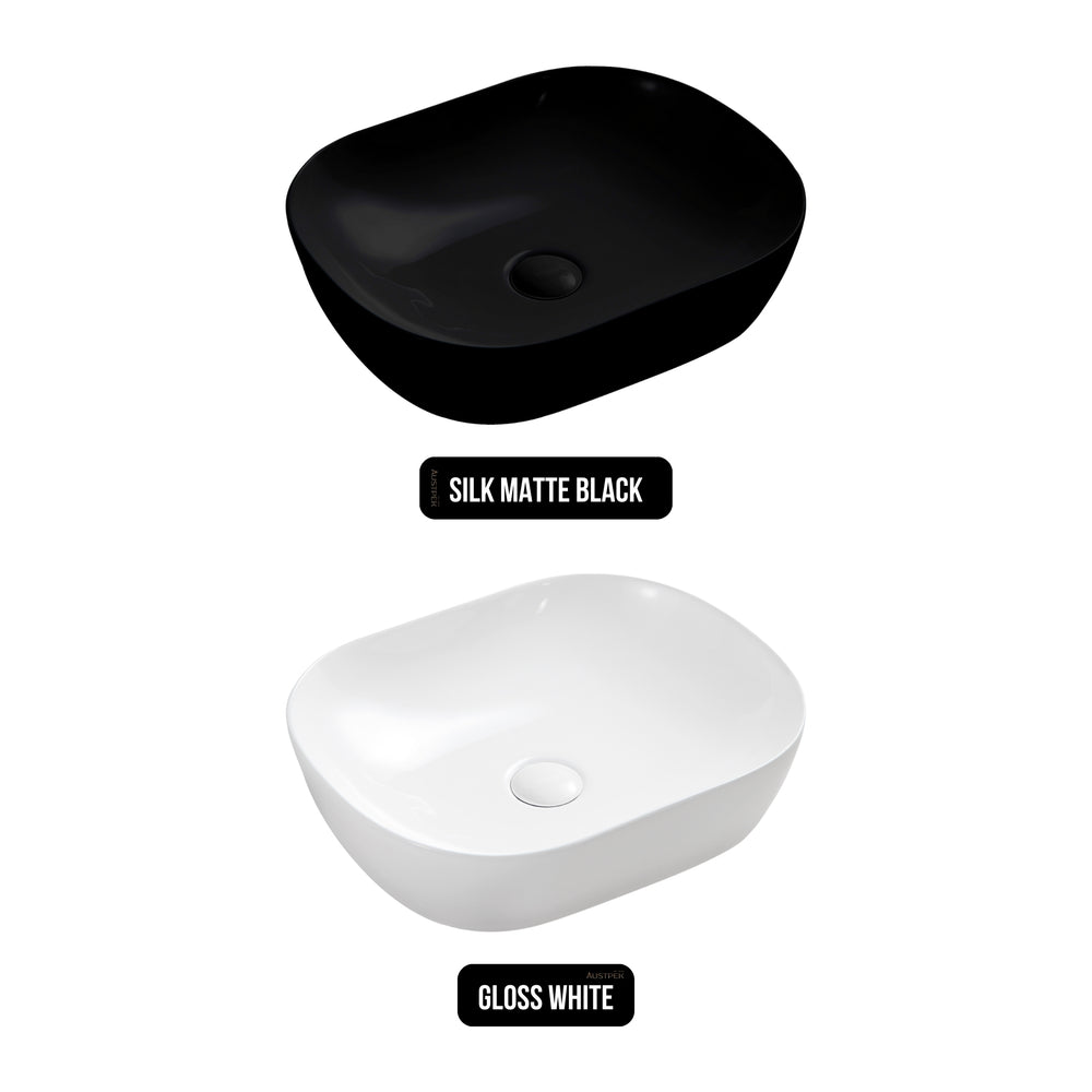 SEIMA LIMNI 465 ABOVE COUNTER BASIN GLOSS WHITE 465MM