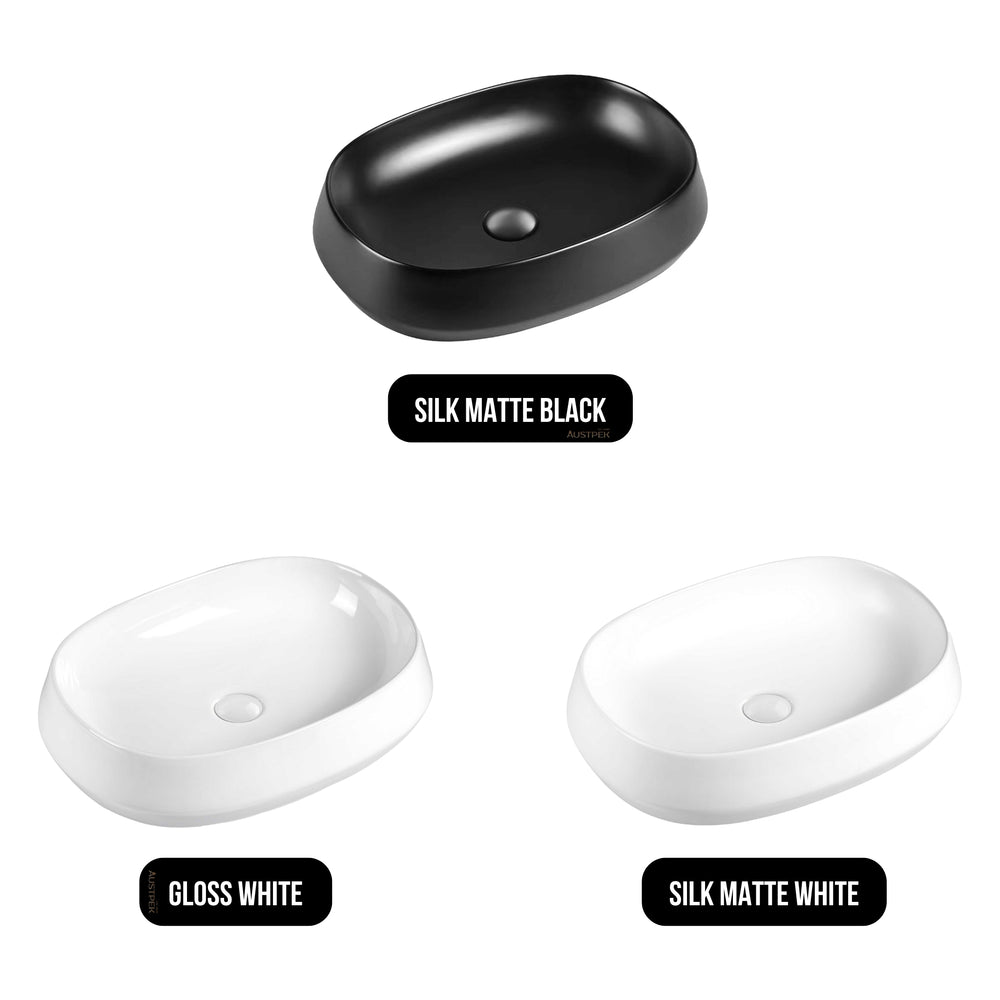SEIMA LONI 540 ABOVE COUNTER BASIN GLOSS WHITE 540MM