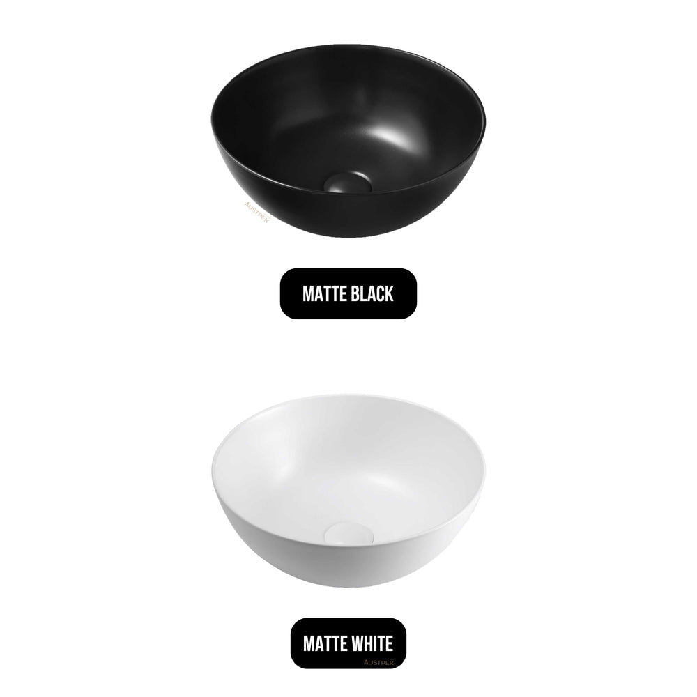 SEIMA ARKO 360 ABOVE COUNTER BASIN SILK MATTE WHITE 355MM