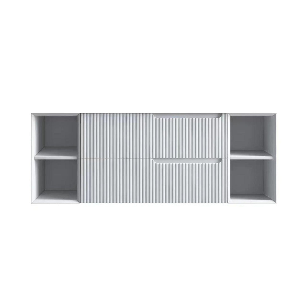 INFINITY SERSI MATTE WHITE 1500MM SINGLE BOWL WALL HUNG VANITY
