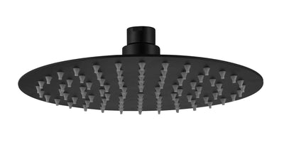 HELLYCAR ROUND STAINLESS STEEL SHOWER HEAD 200MM BLACK