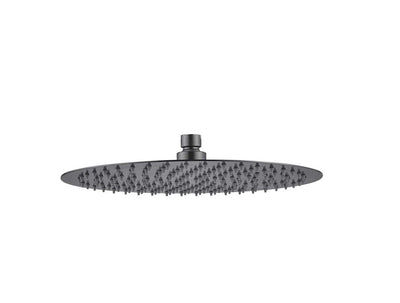 HELLYCAR ROUND STAINLESS STEEL SHOWER HEAD 300MM BRUSHED GUN METAL