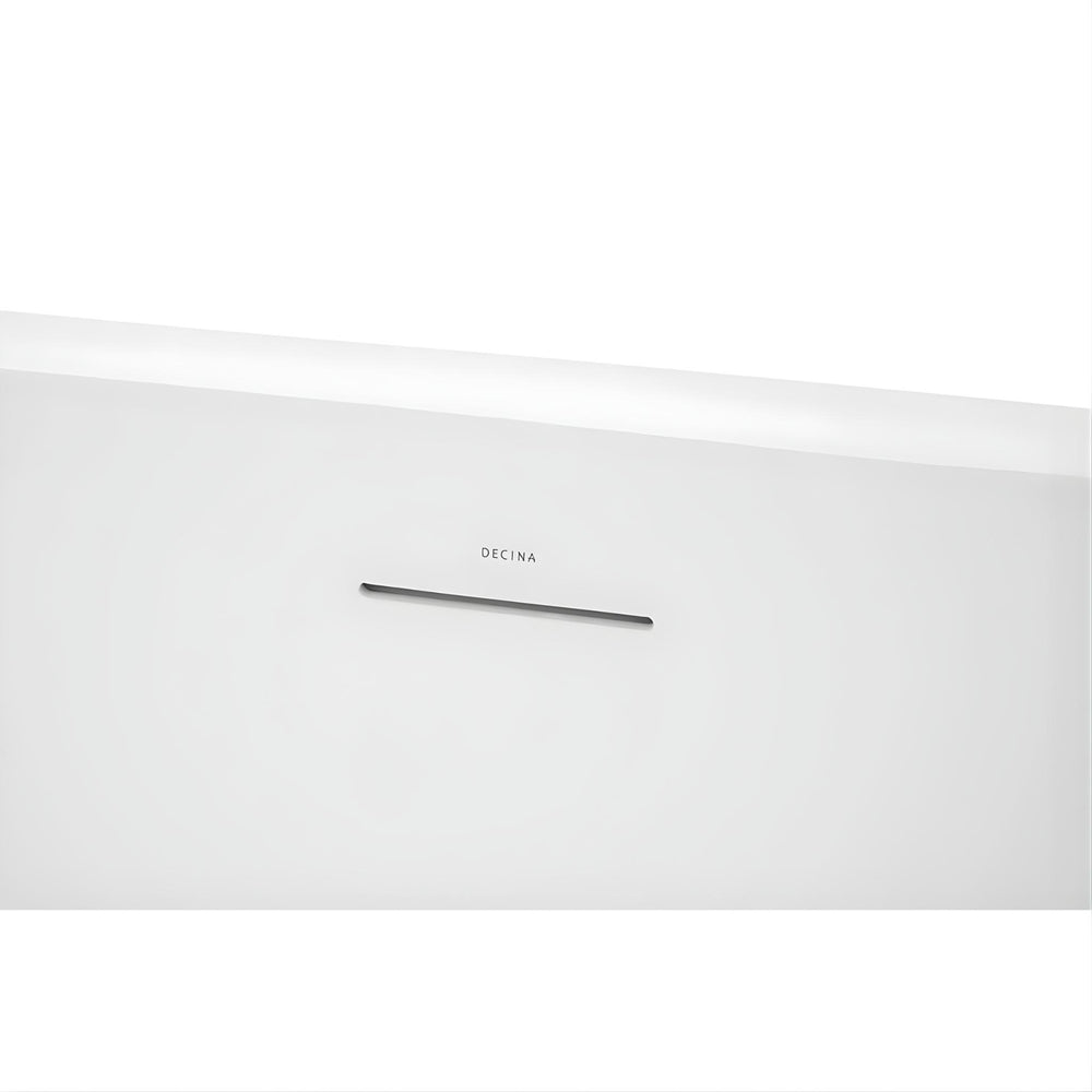 DECINA SHERATON FREESTANDING BATH WITH INTEGRATED OVERFLOW GLOSS WHITE 1600MM