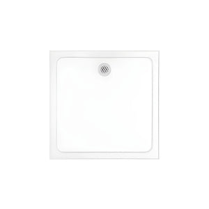 DECINA PRELUDE REAR OUTLET SHOWER BASE GLOSS WHITE (AVAILABLE IN 895MM AND 1000MM)