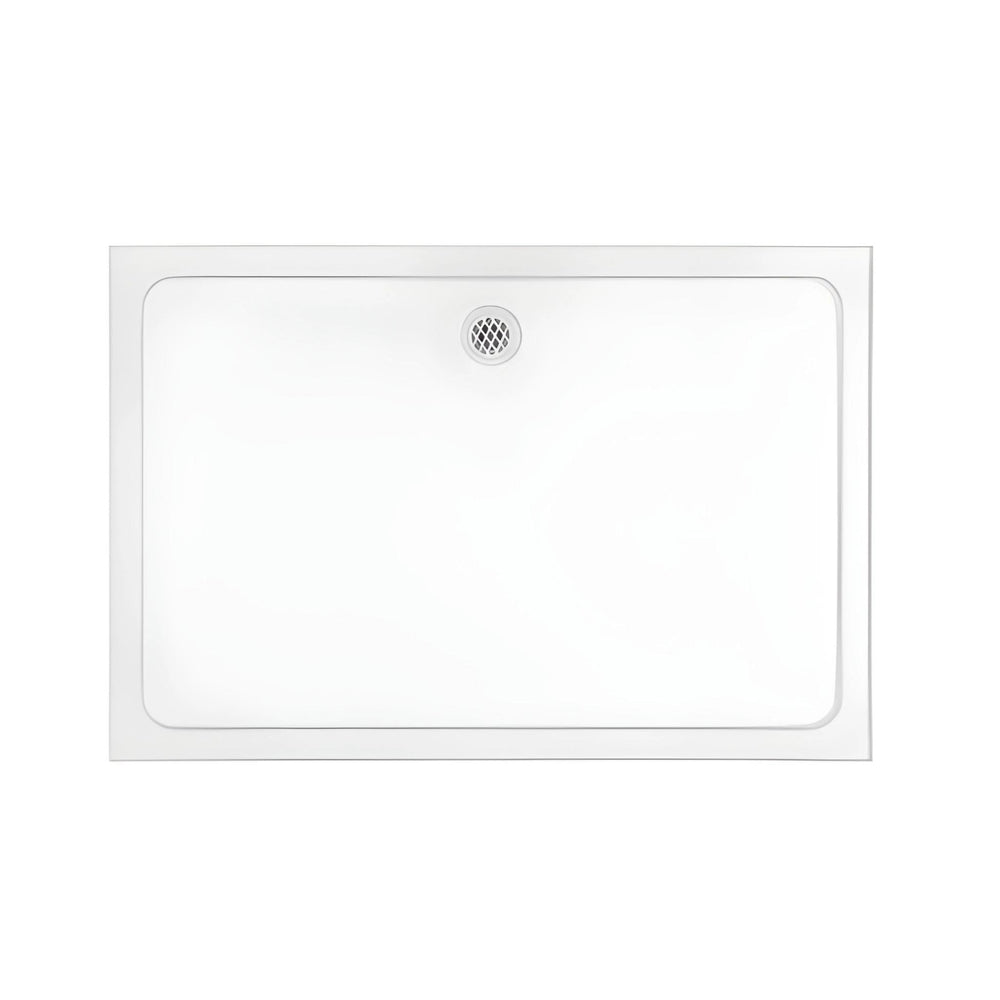 DECINA PRELUDE REAR WASTE SHOWER BASE 1200MM GLOSS WHITE