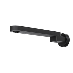 Linsol Shenay S2 Swivel Wall Bath Spout 230mm Matte Black