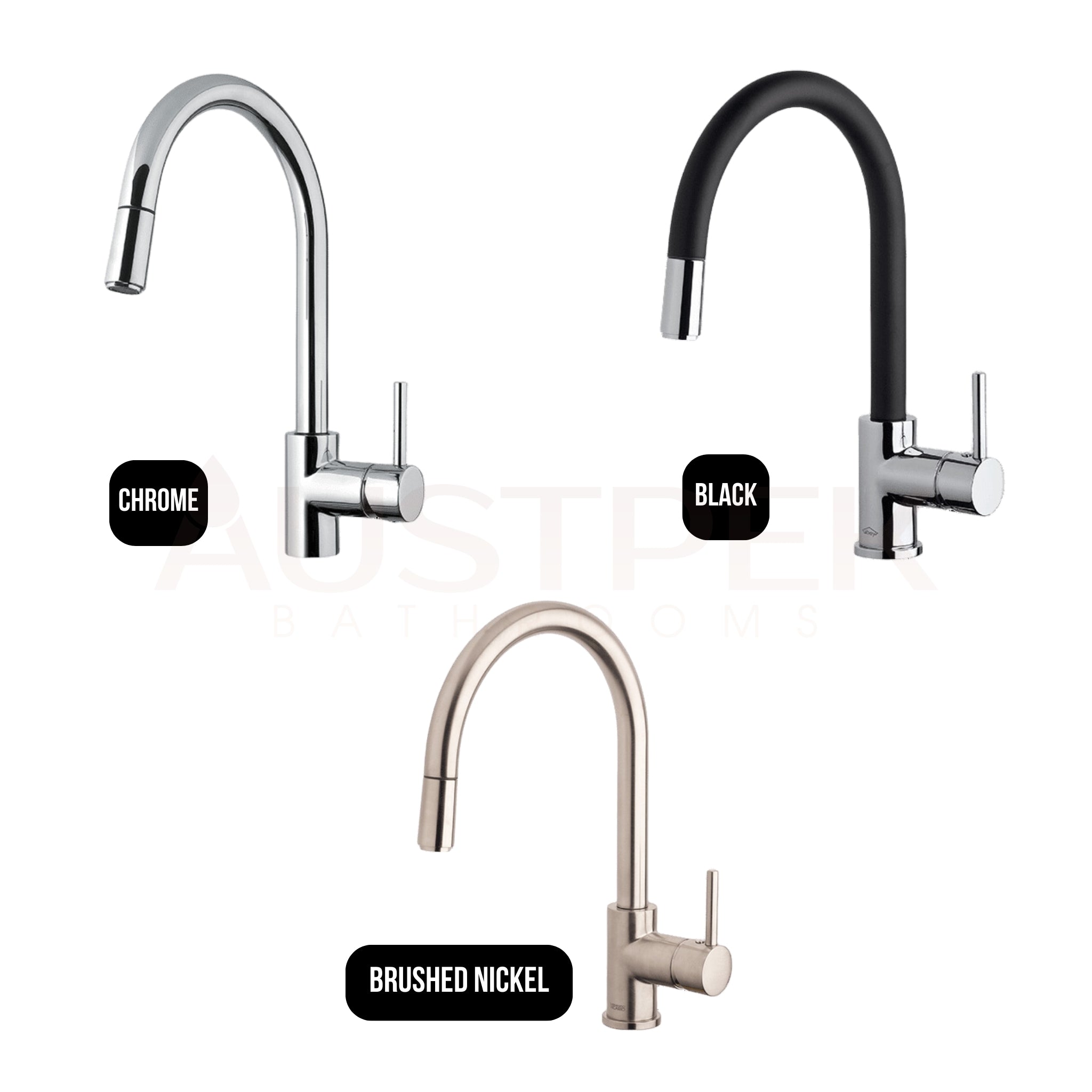 ARMANDO VICARIO PULL-OUT SINK MIXER 360MM BLACK