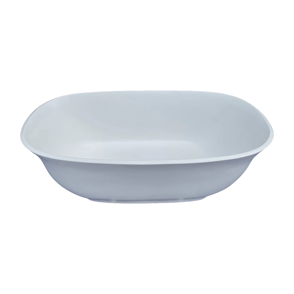 VEROTTI SALO FREESTANDING SOLID SURFACE BATH MATTE WHITE 1645MM