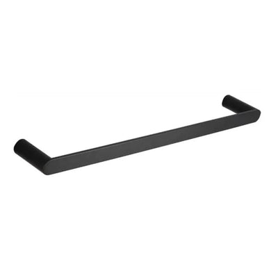 TAPART SLEEK SINGLE NON-HEATED TOWEL RAIL BLACK 600MM AND 800MM