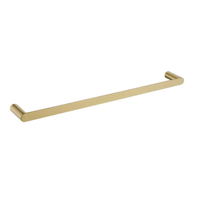 TAPART SLEEK SINGLE NON-HEATED TOWEL RAIL BRUSHED GOLD 600MM AND 800MM