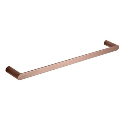 TAPART SLEEK SINGLE NON-HEATED TOWEL RAIL ROSE GOLD 600MM AND 800MM
