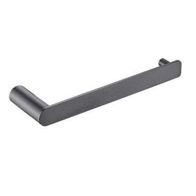 TAPART SLEEK NON-HEATED HAND TOWEL RAIL BRUSHED GUN METAL 230MM