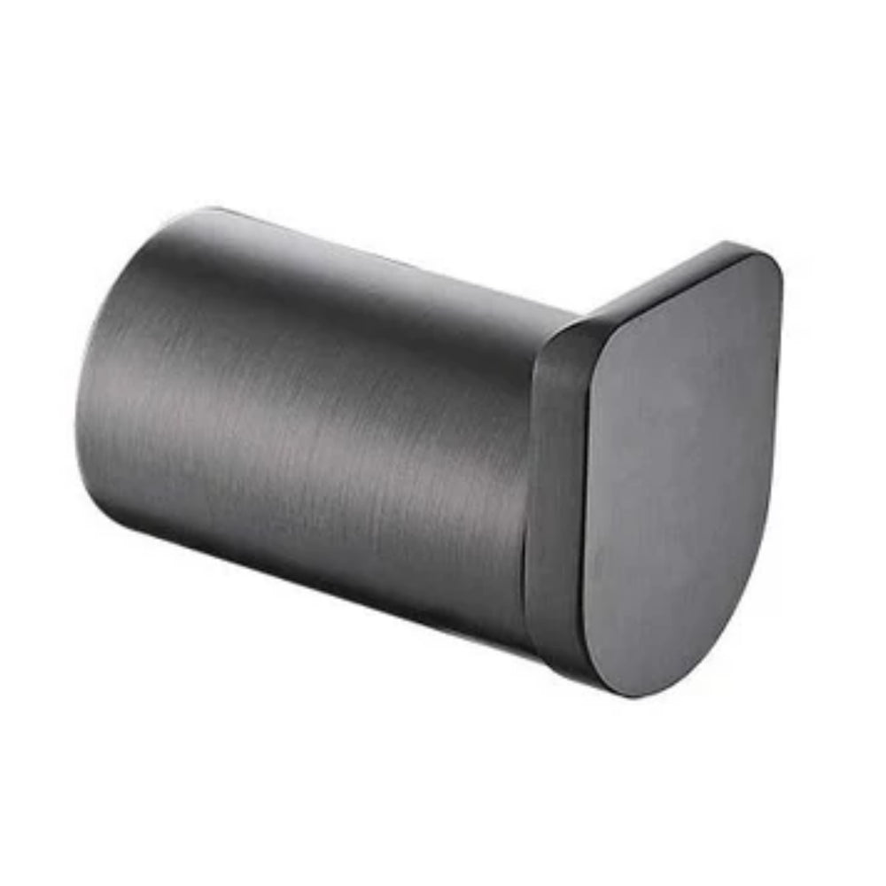 TAPART SLEEK ROBE HOOK BRUSHED GUN METAL 44MM