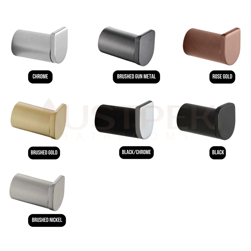 TAPART SLEEK ROBE HOOK BLACK/CHROME 44MM