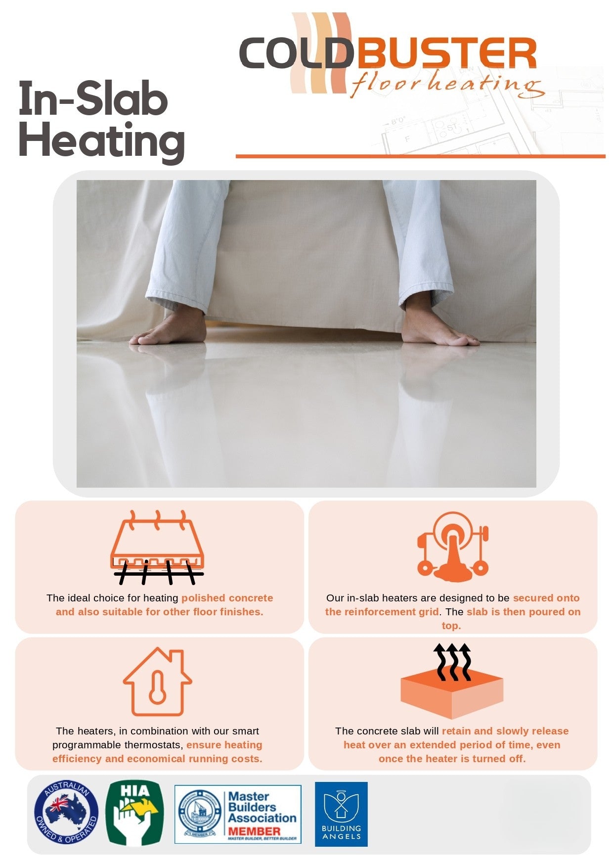 COLDBUSTER 30W/M IN SLAB FLOOR HEATING KIT