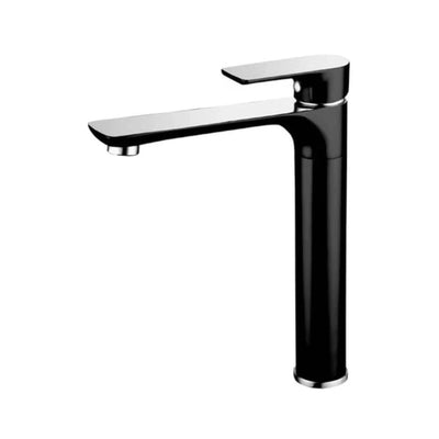 TAPART SLEEK SINK MIXER 279MM BLACK AND CHROME